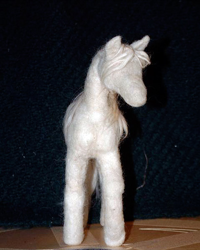 Julie's hand made wool horses